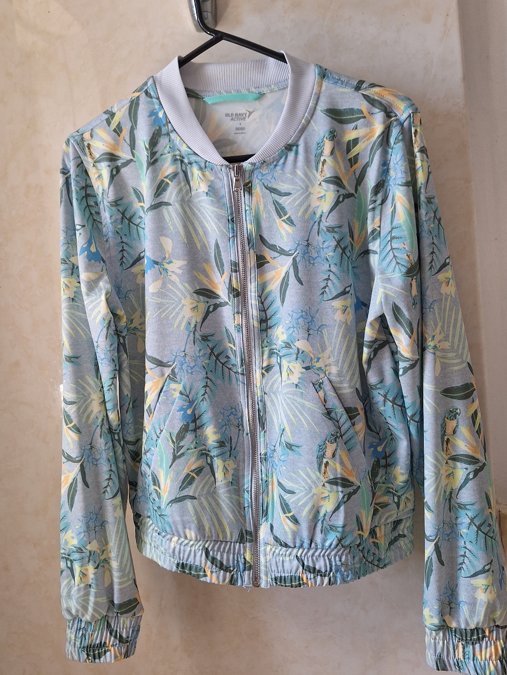 Old Navy Active S Tropical Print Track Jacket
